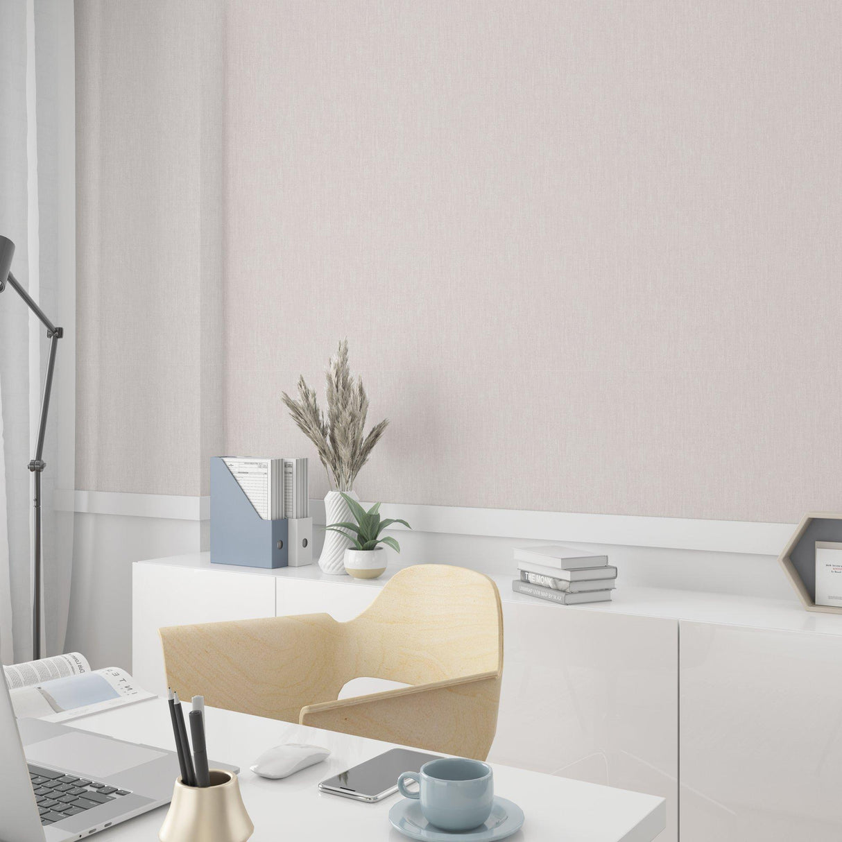 Galerie EN3396314 Eden Linen Pink Wallpaper EN3396314 Pink Wallpaper