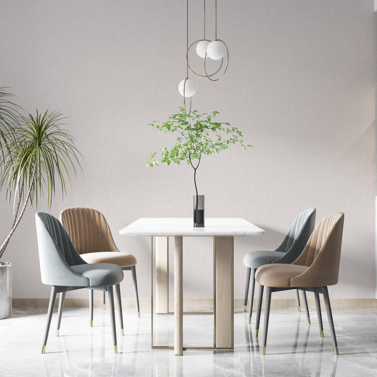 Galerie EN3396314 Eden Linen Pink Wallpaper EN3396314 Pink Wallpaper