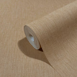 Galerie EN3396614 Eden Linen Bronze Brown Wallpaper EN3396614 Bronze Brown Wallpaper