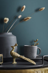 Galerie Fabric Effect Blue Wallpaper