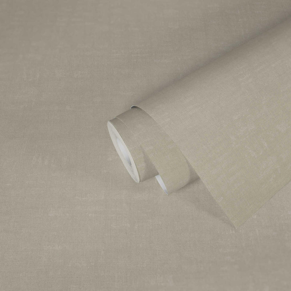 Galerie Linen Effect Textured Beige Wallpaper