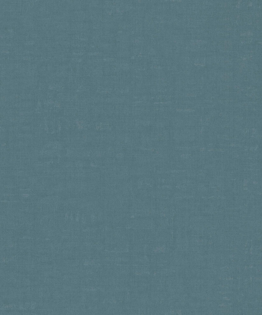 Galerie Linen Effect Textured Blue Wallpaper