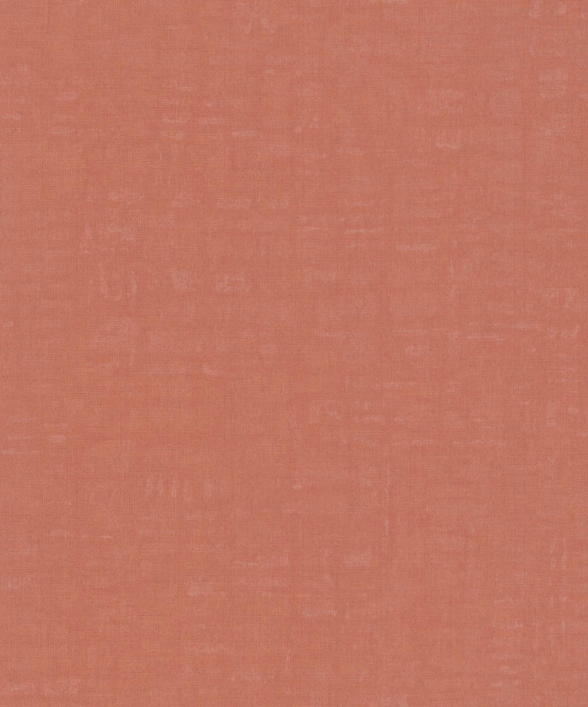 Galerie Linen Effect Textured Orange Wallpaper