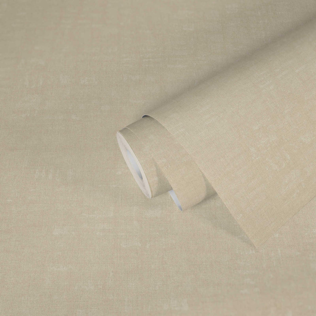 Galerie Linen Effect Textured Cream Wallpaper