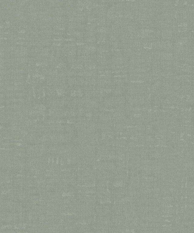Galerie Linen Effect Textured Green Wallpaper