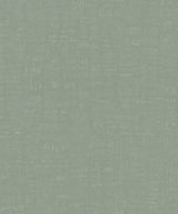 Galerie Linen Effect Textured Green Wallpaper