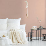 Galerie Linen Effect Textured Pink Wallpaper