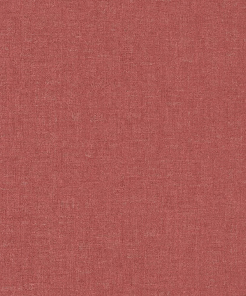Galerie Linen Effect Textured Red Wallpaper