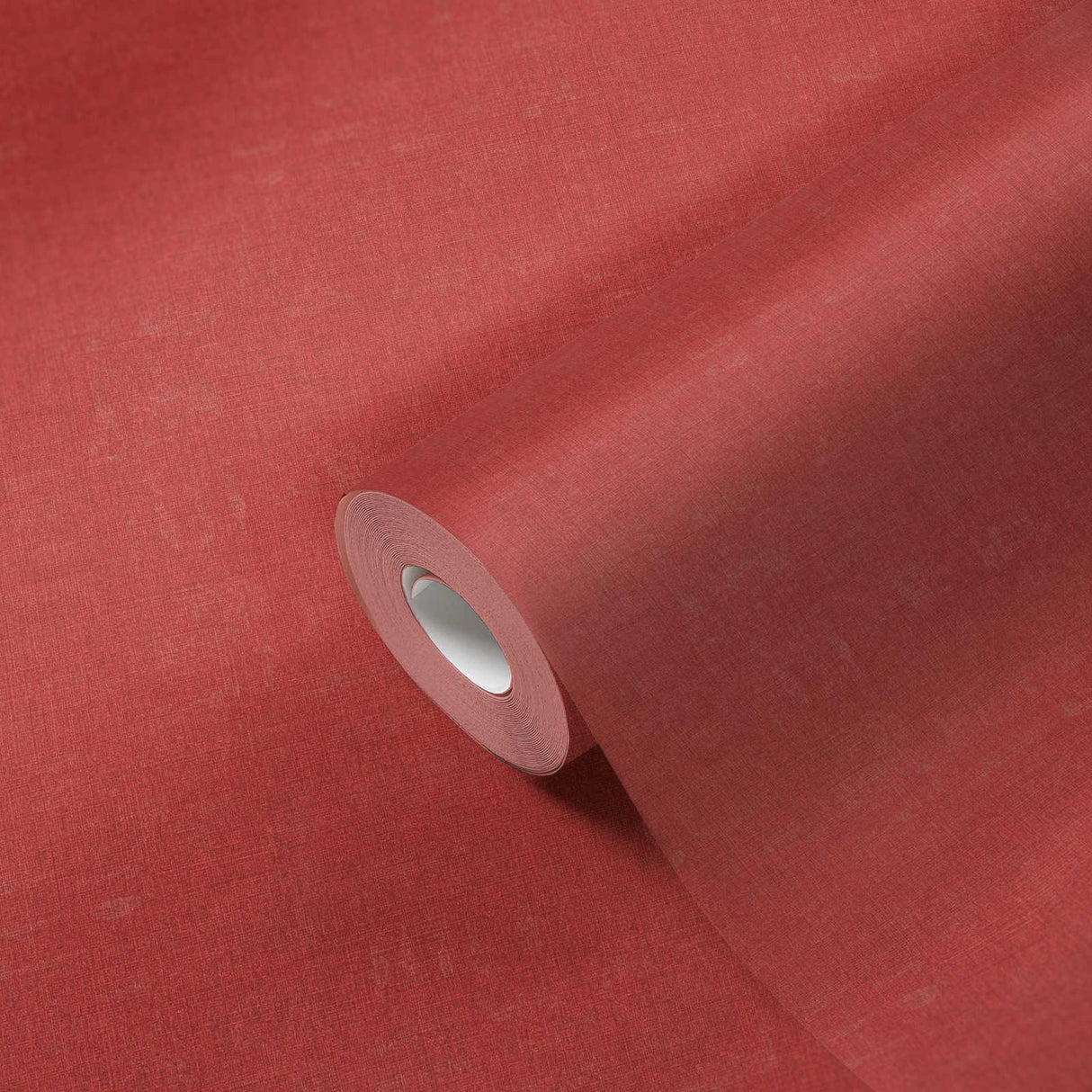Galerie Linen Effect Textured Red Wallpaper