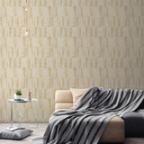 Galerie Geo Point Wood Effect Motif Beige Wallpaper