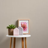 Galerie Hessian Effect Textured Beige Wallpaper