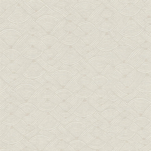 Galerie Geo Swirl Motif Beige Wallpaper