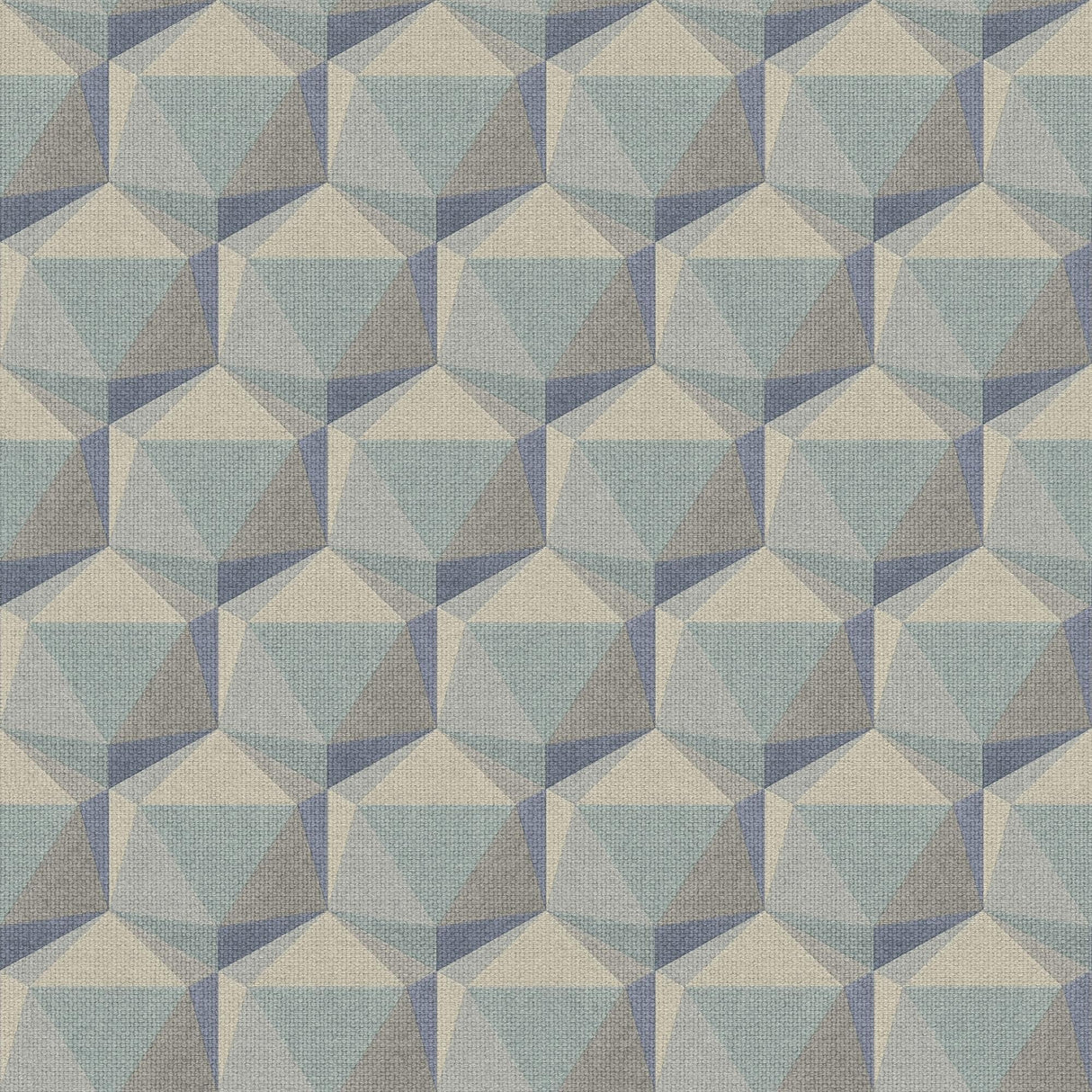 Galerie Geometric Motif Blue Wallpaper
