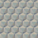 Galerie Geometric Motif Blue Wallpaper