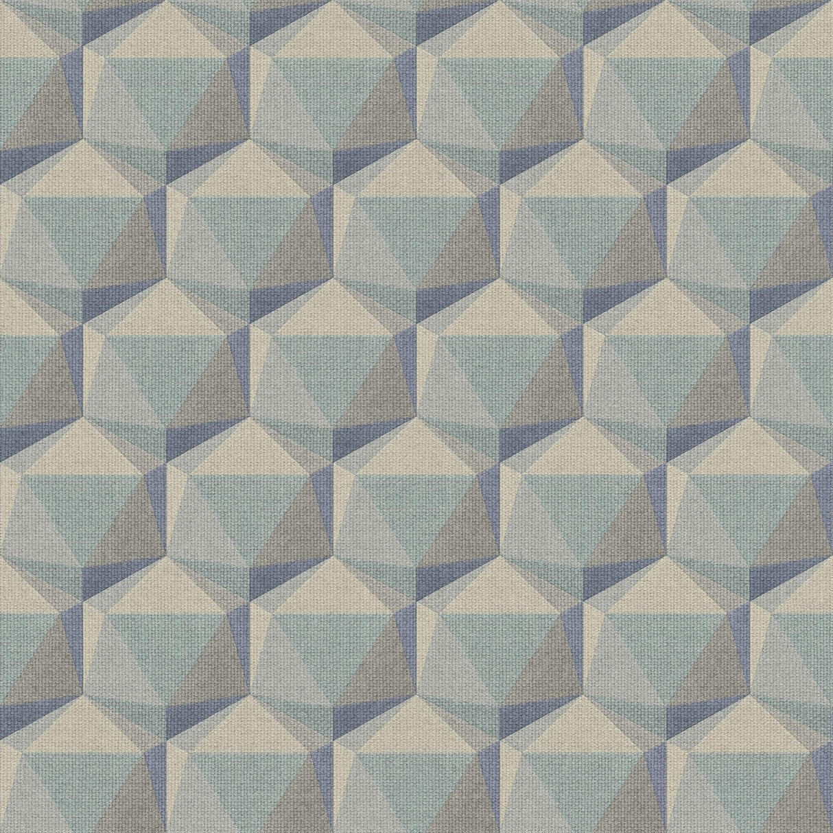 Galerie Geometric Motif Blue Wallpaper