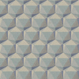 Galerie Geometric Motif Blue Wallpaper