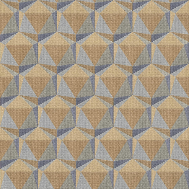 Galerie Geometric Motif Orange Wallpaper