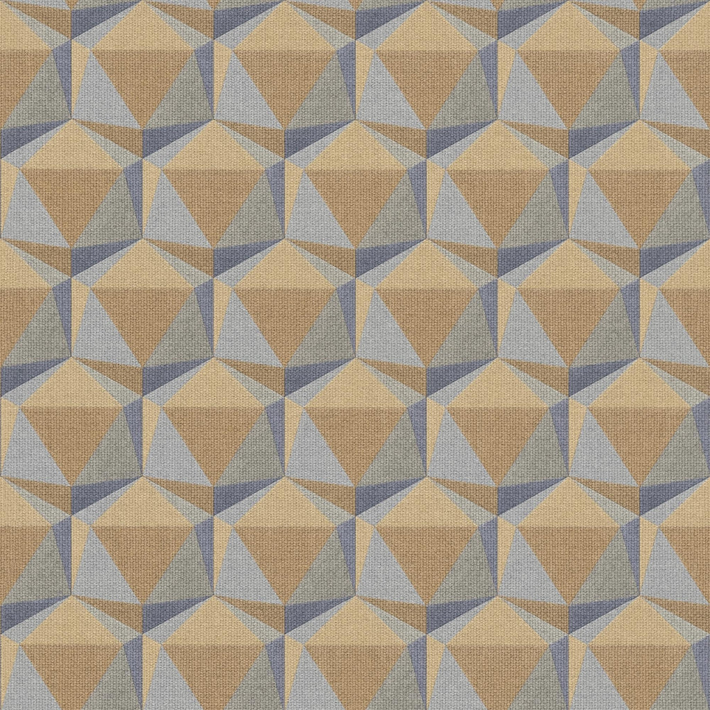 Galerie Geometric Motif Orange Wallpaper