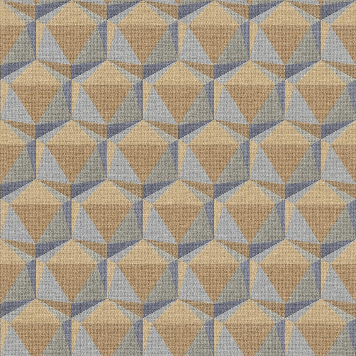 Galerie Geometric Motif Orange Wallpaper
