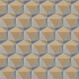 Galerie Geometric Motif Orange Wallpaper