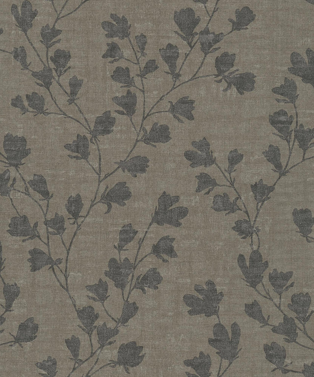 Galerie Floral Trail Motif Bronze Brown Wallpaper