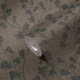 Galerie Floral Trail Motif Bronze Brown Wallpaper