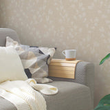 Galerie Floral Trail Motif Beige Wallpaper