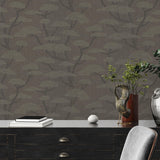 Galerie Chinoiserie Tree Motif Bronze Brown Wallpaper