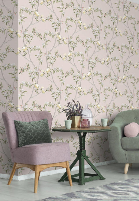 Galerie CHINOISERIE Pink Wallpaper
