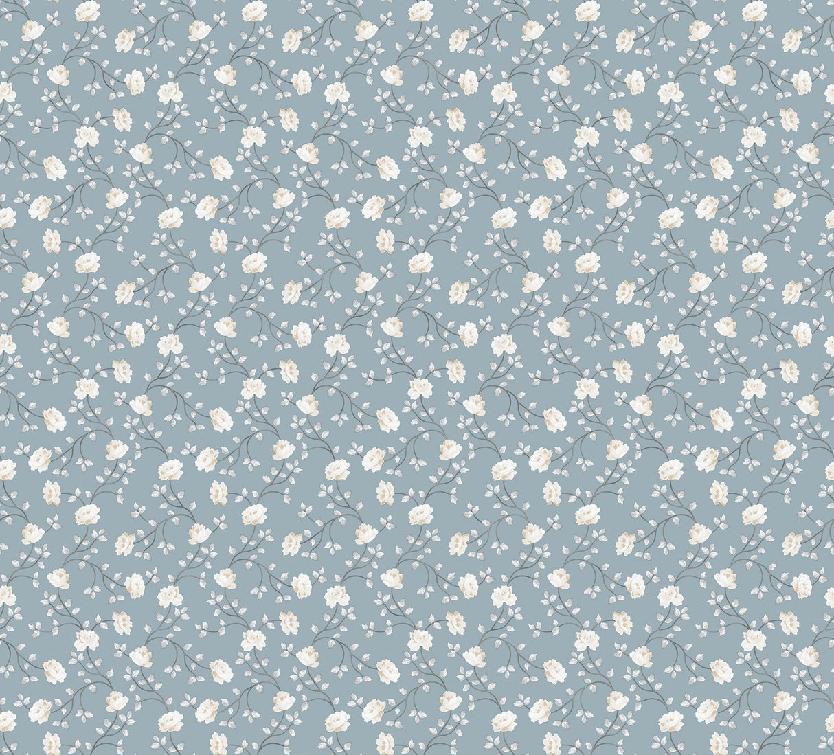 Galerie PETIT FLOWERS Blue Wallpaper