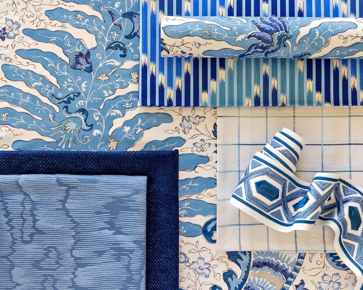 Brunschwig & Fils LYON WEAVE BLUE Fabric