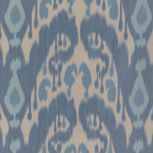 Brunschwig & Fils BUKARA WARP PRINT BLUE Drapery Fabric