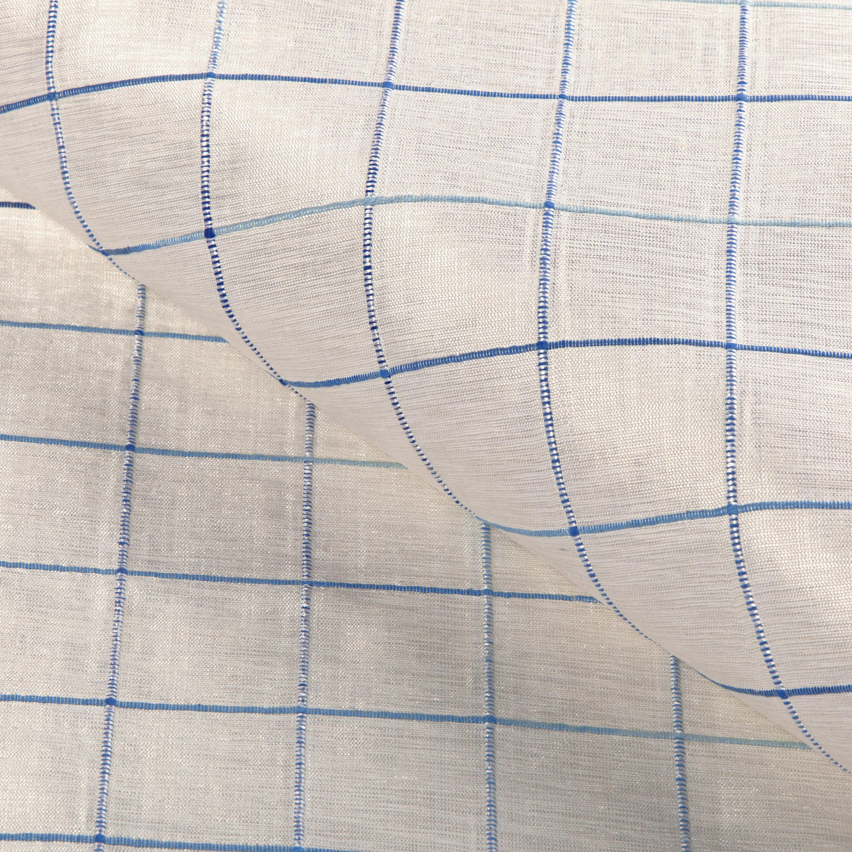 Brunschwig & Fils MOULIN CHECK BLUE Drapery Fabric