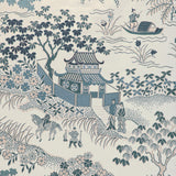 Brunschwig & Fils VIENNE LAMPAS BLUE Fabric