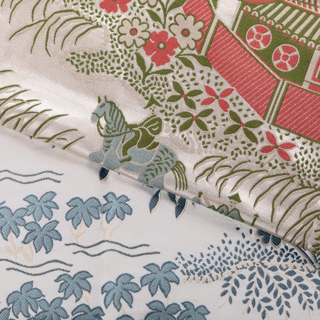 Brunschwig & Fils VIENNE LAMPAS BLUE Fabric