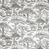 Clarke & Clarke KISUMU NOIR Fabric
