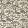 Clarke & Clarke KISUMU NOIR/LINEN Fabric