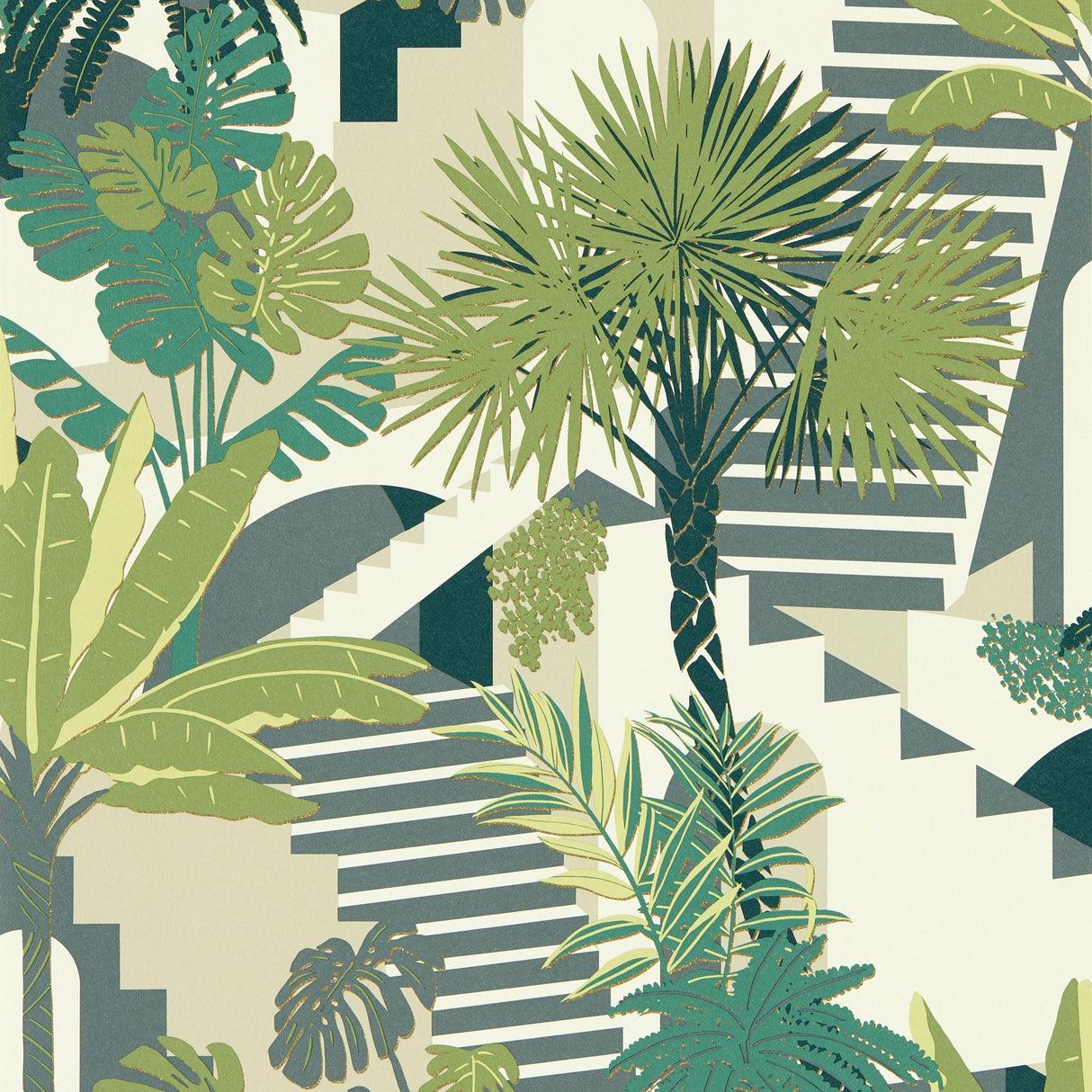 Clarke & Clarke MALINDI PALM WP Wallpaper