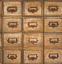 Seabrook Library Card Catalog Tawny Wallpaper