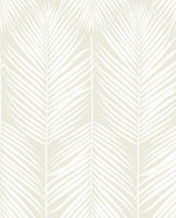 Seabrook Palm Silhouette Sea Salt Wallpaper
