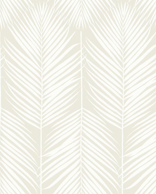 Seabrook Palm Silhouette Sea Salt Wallpaper