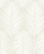 Seabrook Palm Silhouette Sea Salt Wallpaper