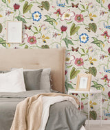 Seabrook Summer Garden Floral Multicolored Wallpaper