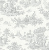Seabrook Chateau Toile Argos Grey Wallpaper