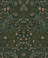 Seabrook Victorian Garden Greenery Wallpaper