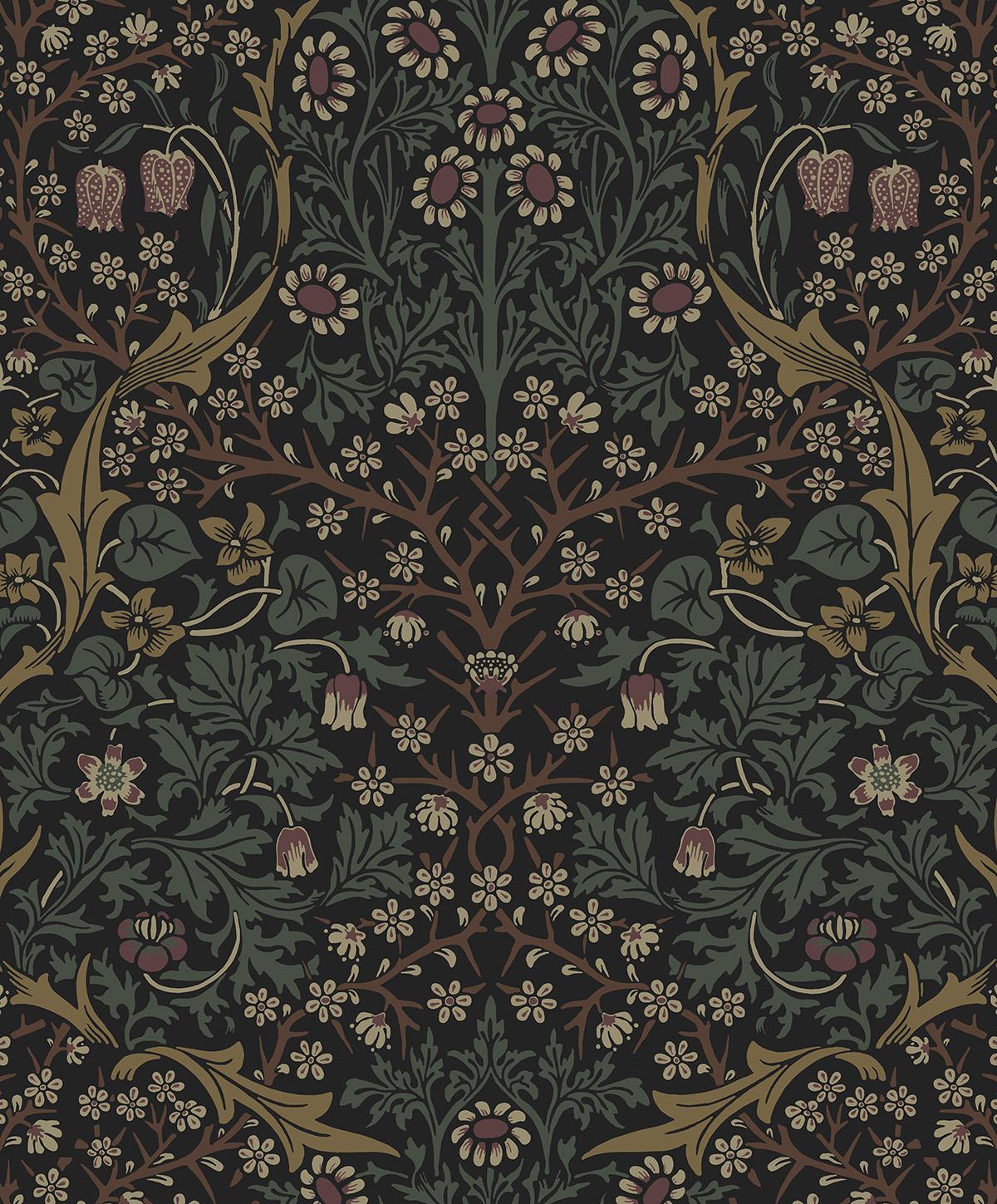 Seabrook Victorian Garden Blacksmith & Cliffside Wallpaper