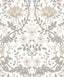 Seabrook Honeysuckle Trail Ivory & Grey Wallpaper