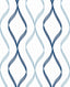 Seabrook Ogee Ribbon Celtic Blue & Dewdrop Wallpaper