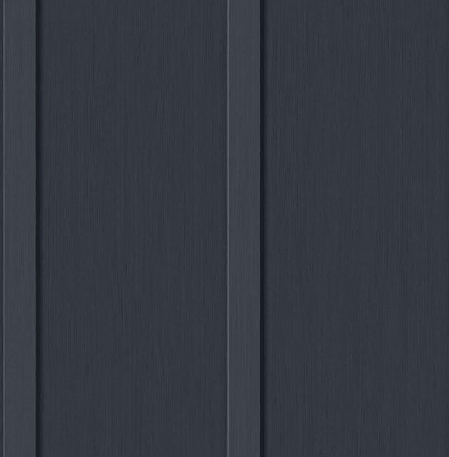 Seabrook Faux Board & Batten Dark Blue Wallpaper