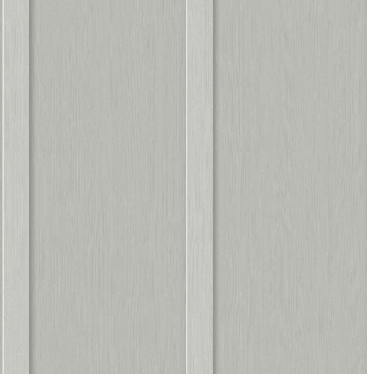 Seabrook Faux Board & Batten Harbor Grey Wallpaper